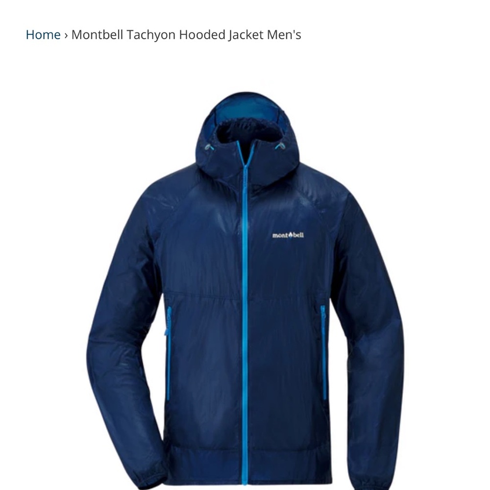 Men's Tachyon Hooded Jacket - Navy Blue